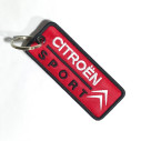 3769 porte clé 100mmX40mm CITROEN SPORT