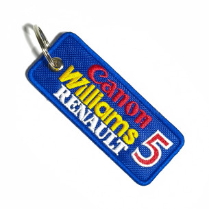 3783 llavero 100mmX40mm F1 TEAM CANON WILLIAMS RENAULT 5 NIGEL MANSELL