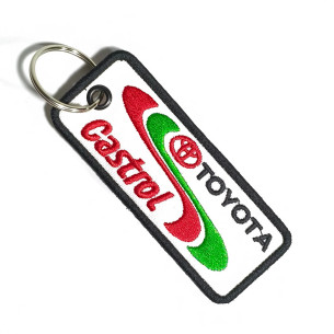 3787 porte clé 100mmX40mm TEAM TOYOTA CASTROL