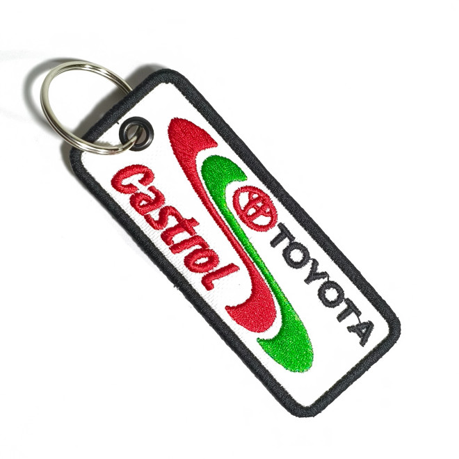 3787 porte clé 100mmX40mm TEAM TOYOTA CASTROL