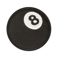 Patch emblema bordado 7x7 BOLA 8