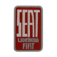 Patch emblema bordado 9x5 SEAT LICENCIA FIAT