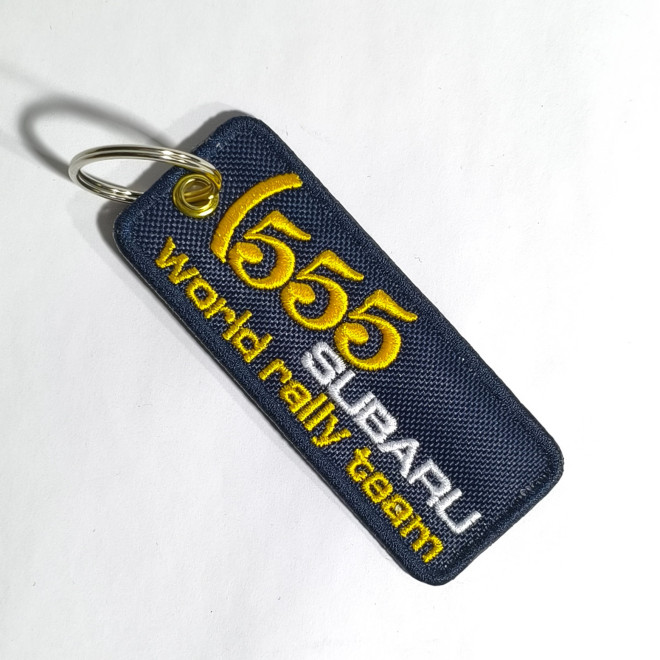 3797 porte clé 100mmX40mm 555 SUBARU WORLD RALLY TEAM