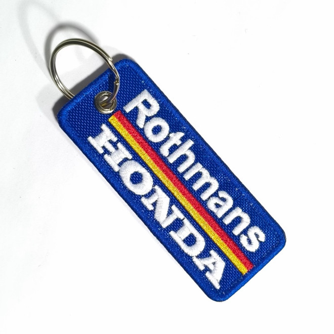 3803 porte clé 100mmX40mm TEAM ROTHMANS HONDA