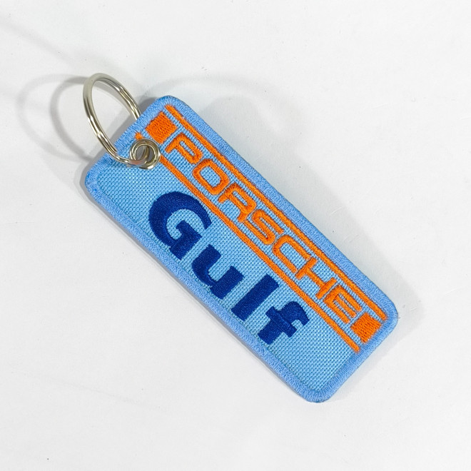 3809 porte clé 100mmX40mm PORSCHE GULF