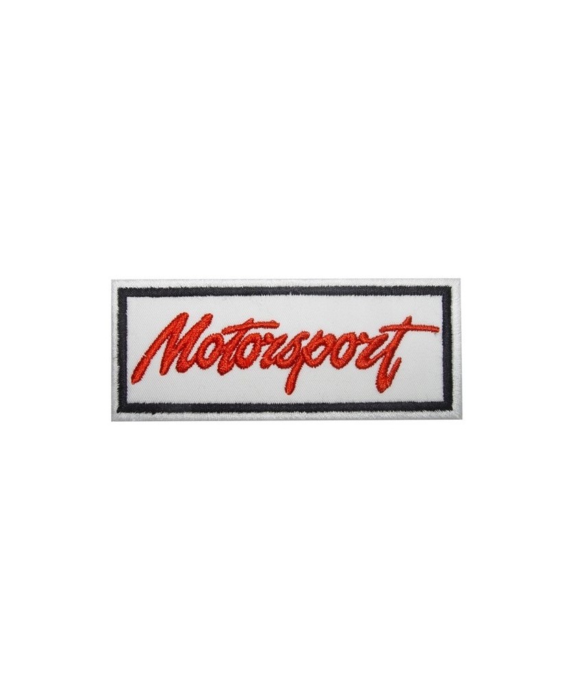 Embroidered patch 10x4 MOTORSPORT