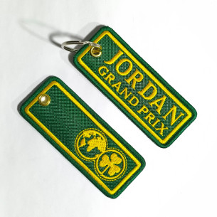 3819 porte-clé 100mmX40mm JORDAN GRAND PRIX F1 TEAM