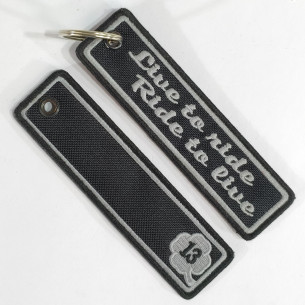 3839 porta chaves 125mmX33mm LIVE TO RIDE RIDE TO LIVE