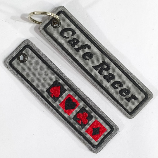 3842 porte-clé 125mmX33mm CAFE RACER