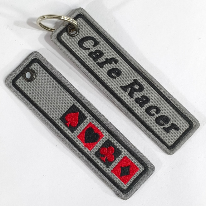 3842 porte-clé 125mmX33mm CAFE RACER