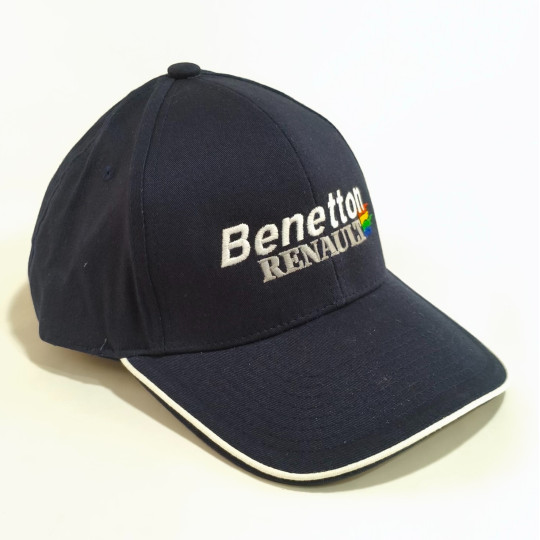 3881 CASQUETTE BENETTON RENAULT ADULTE 6 PANNEAUX