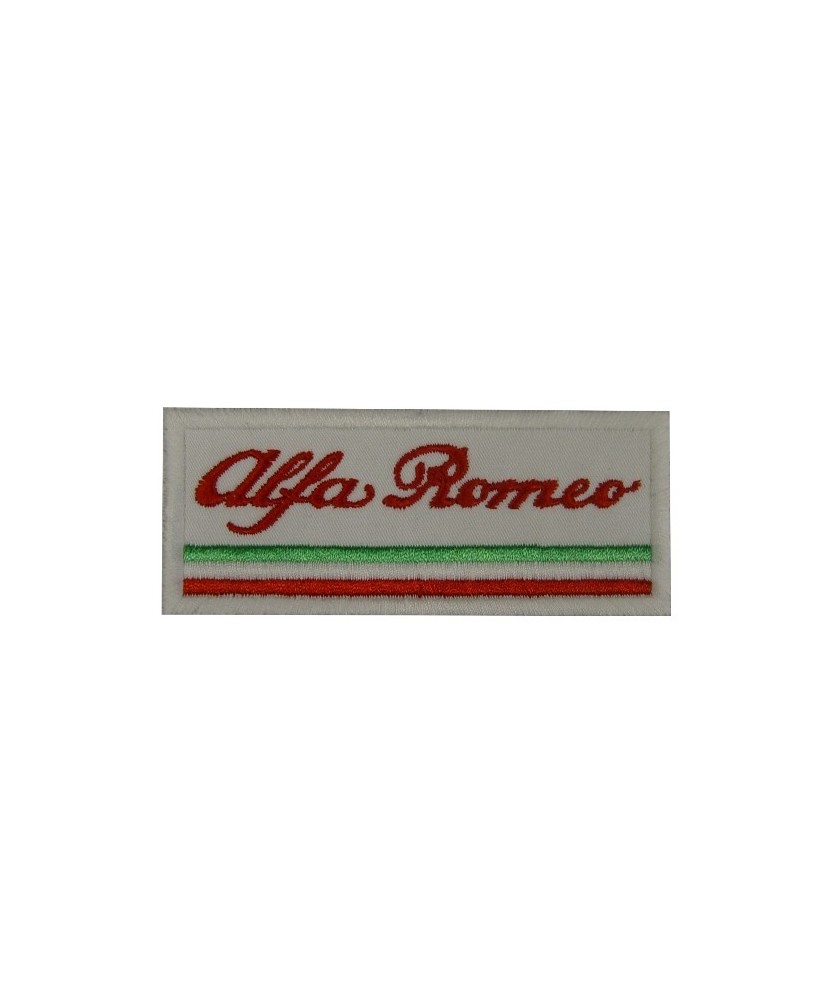 Patch emblema bordado 10x4 ALFA ROMEO ITALIA