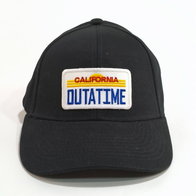 3890 OUTATIME back to the future ADULT 6 PANELS CAP