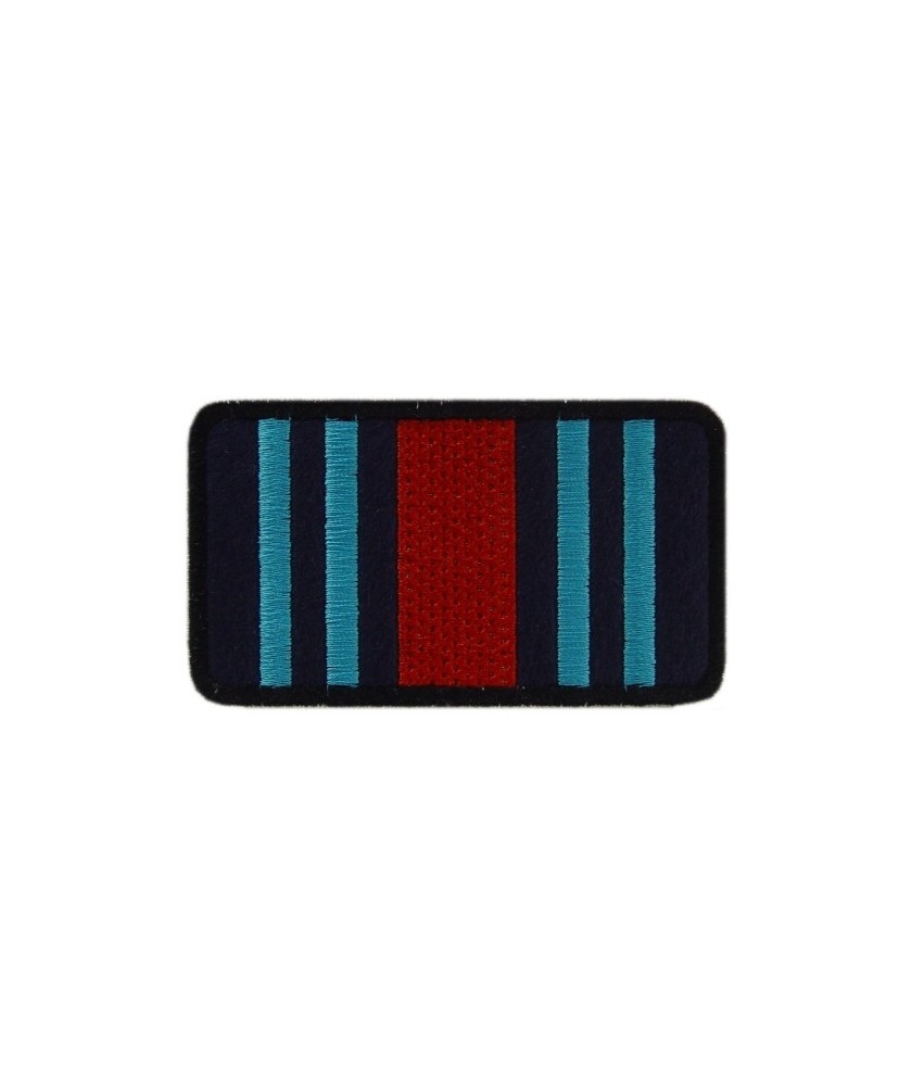 Embroidered patch 8X4MARTINI RACING COLORS