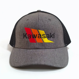 3900 CASQUETTE KAWASAKI RETRO TRUCKER ADULTE 6 PANNEAUX yupoong classics 2
