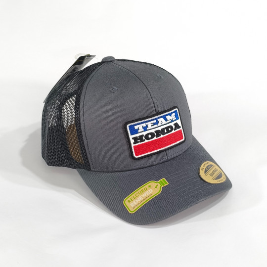 3901 BONÉ TEAM HONDA RETRO TRUCKER ADULTO 6 PAINÉIS yupoong classics