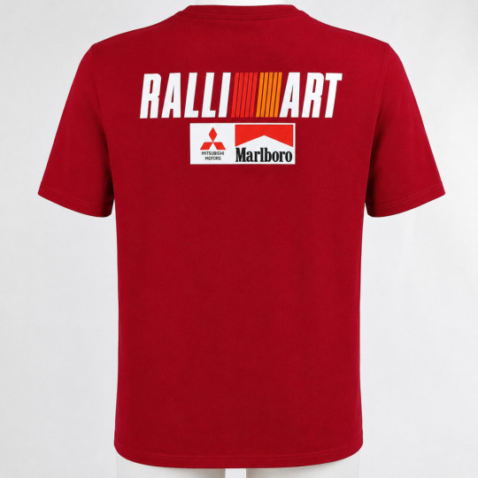 3919 t-shirt MITSUBISHI RALLIART TEAM MARLBORO algodón bio