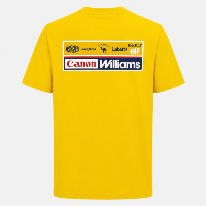 3921 t-shirt WILLIAMS RENAULT TEAM CANON LABATT'S  Nigel Mansell  algodón bio