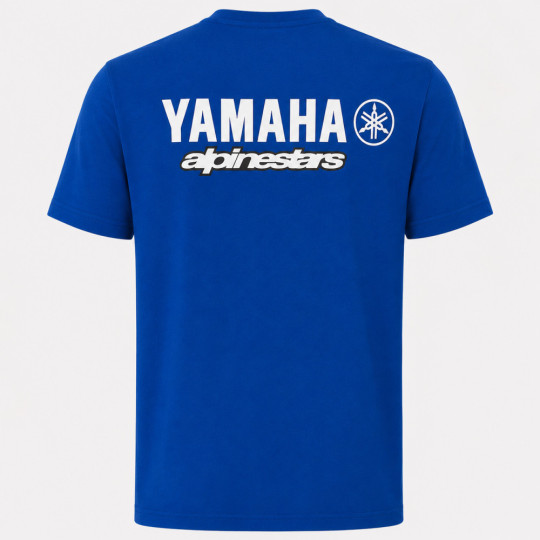 3923 t-shirt YAMAHA ALPINESTARS algodão bio