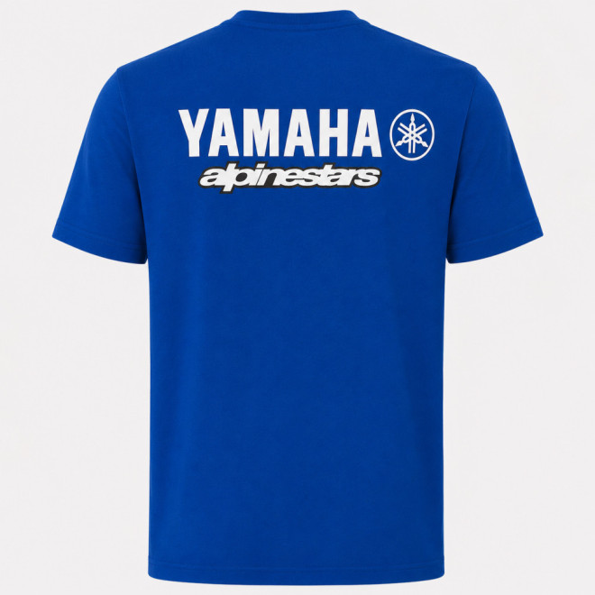 3923 t-shirt YAMAHA ALPINESTARS algodão bio