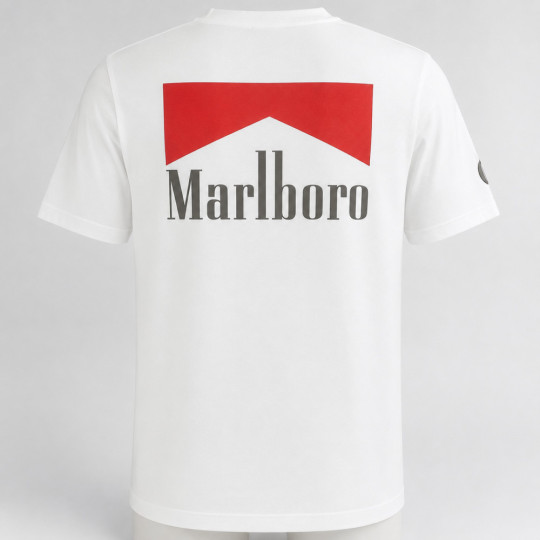 3944 t-shirt TEAM MARLBORO YAMAHA LAWSON algodón supima
