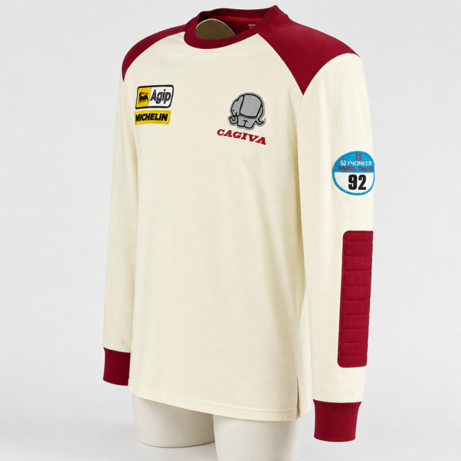 3950 sweat jersey CAGIVA ELEFANT TEAM LUCKY EXPLORER PARIS DAKAR 90 Edi Orioli