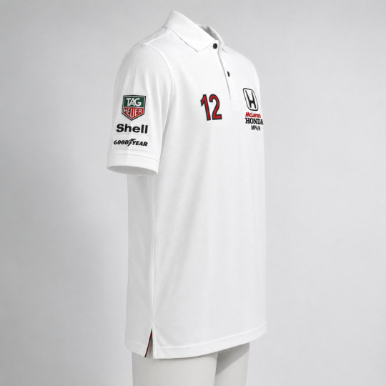 3955 Polo AYRTON SENNA 12 MCLAREN HONDA MP4/4 MARBORO F1 TEAM Premium Quality