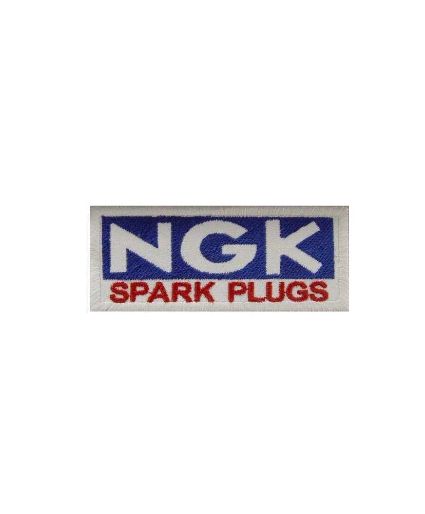 Embroidered patch 10x4 NGK spark plugs