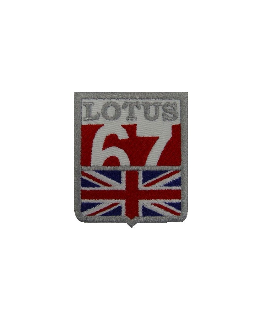 Patch emblema bordado 7x6 LOTUS 1967 UK