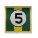 Embroidered patch 7x7  nº 5 LOTUS JIM CLARK