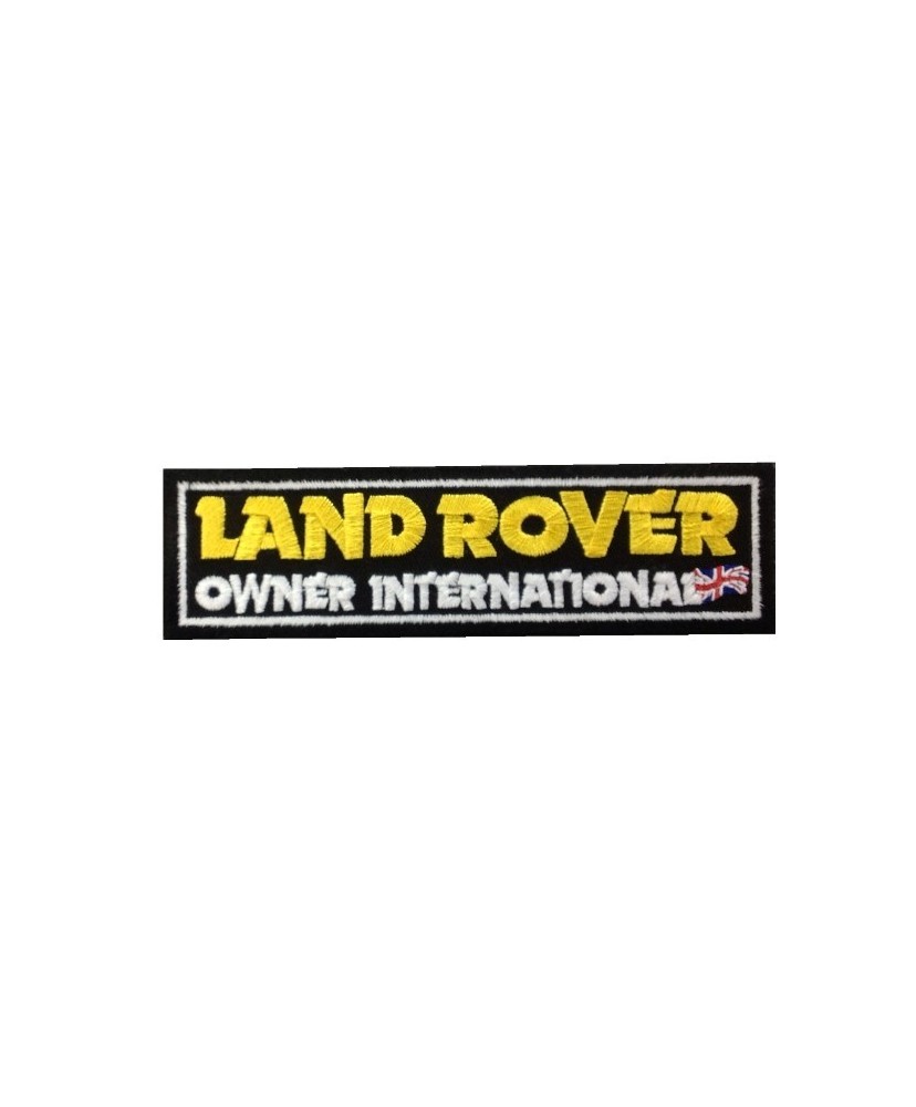 Embroidered patch 15X4 CLAND ROVER OWNER INTERNATIONAL
