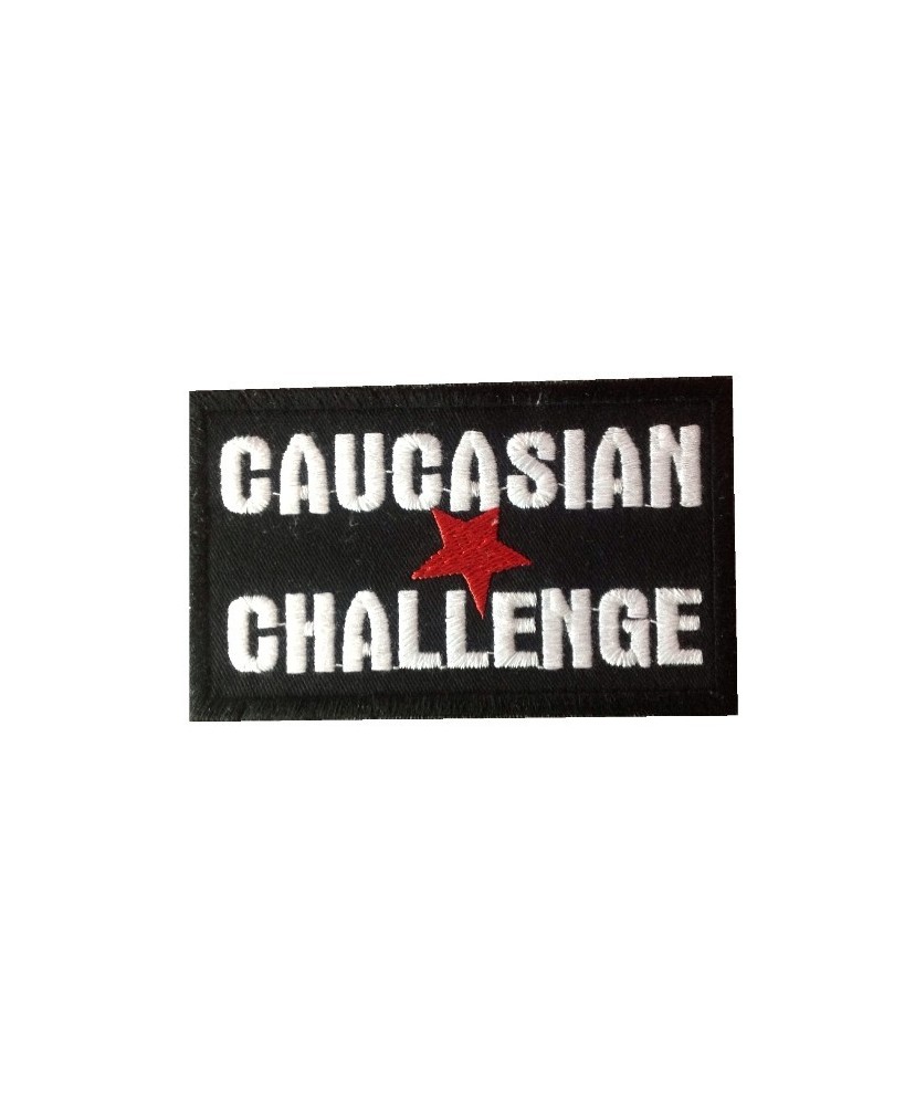 Patch emblema bordado 10x6 CAUCASIAN CHALLENGE