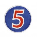 Patch emblema bordado 7x7 Nº 5 NIGEL MANSELL