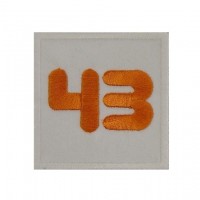 Embroidered patch 7x7  nº 43 KEN BLOCK