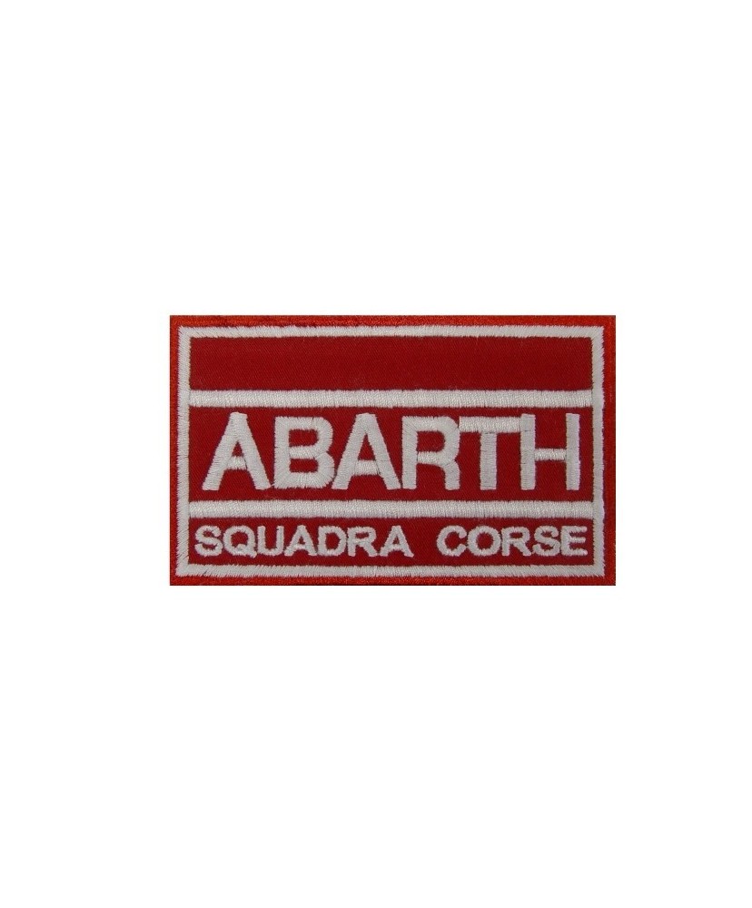 Patch emblema bordado 10x6 ABARTH SQUADRA CORSE