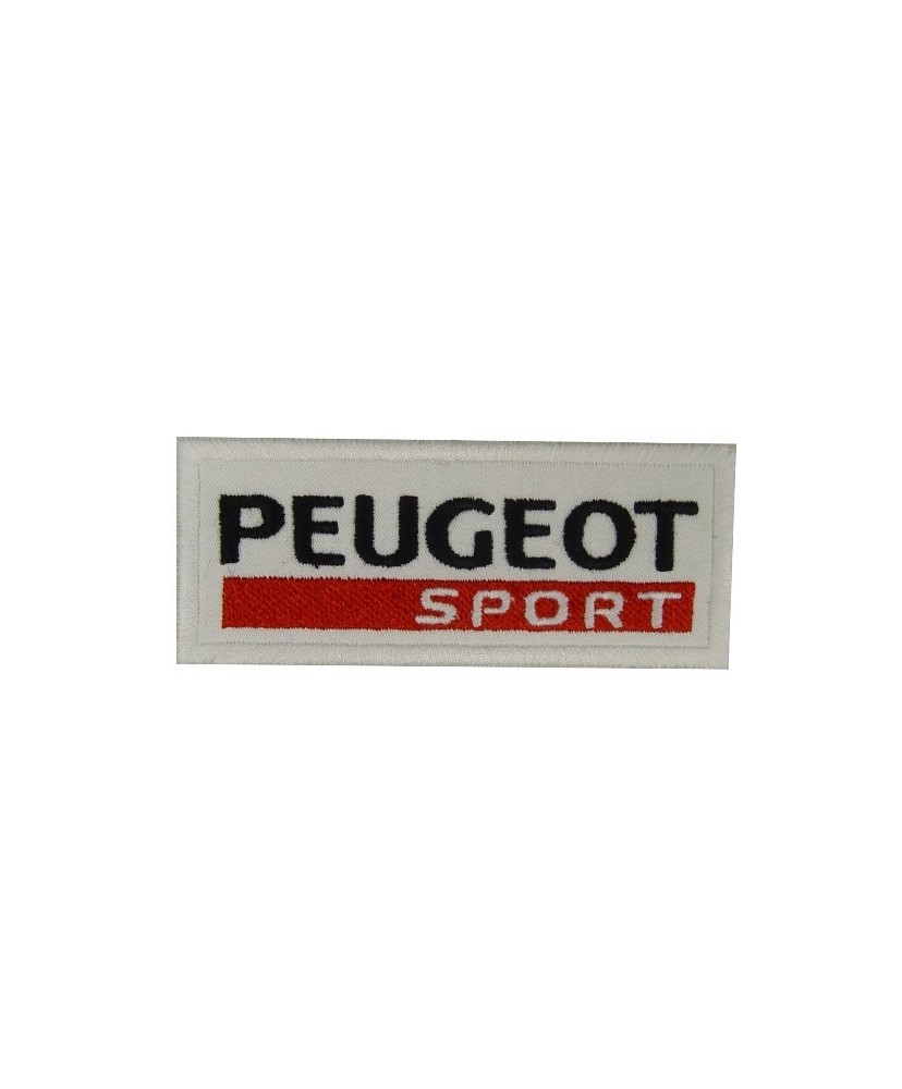 PTC110 Patch brodé thermocollé : logo Peugeot sport largeur