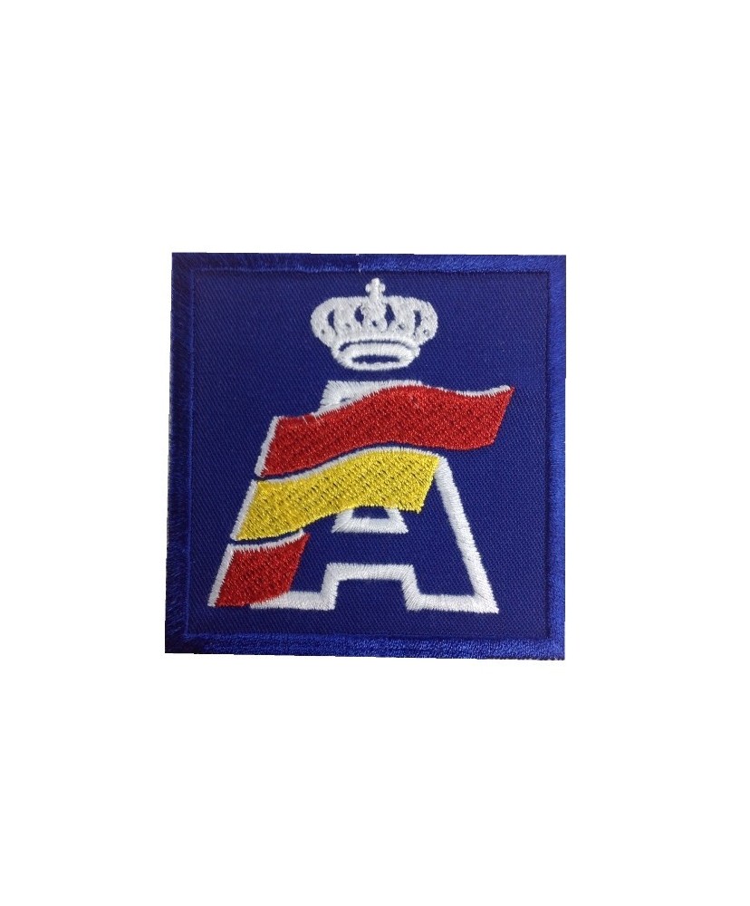 Patch emblema bordado 7x7  RFEDA REAL FEDERACIÓN ESPAÑOLA DE AUTOMOVILISMO