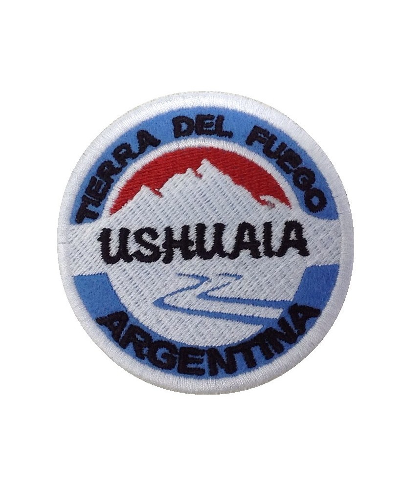 Embroidered patch 7x7 USHUAIA TIERRA DEL FUEGO ARGENTINA