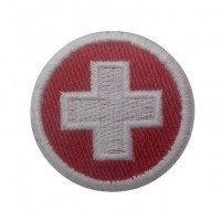 Embroidered patch 4x4 Switzerland flag Vespa