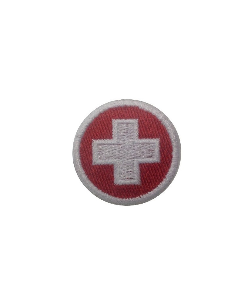 Patch emblema bordado 4x4 bandeira Suiça Vespa