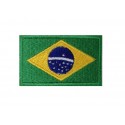 Embroidered patch 6X3,7 flag BRAZIL