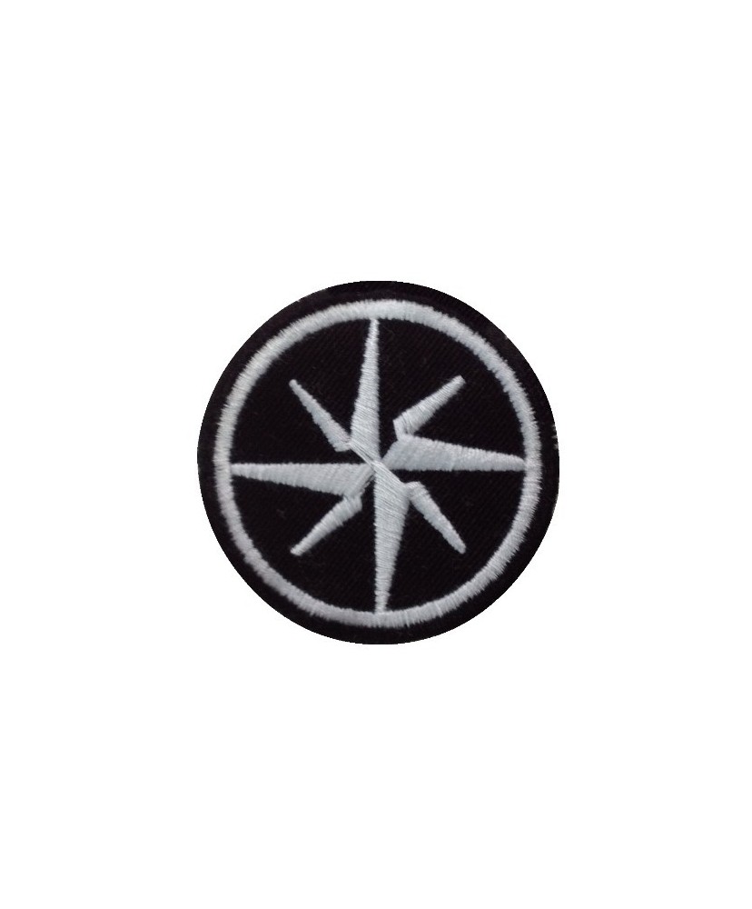 Patch emblema bordado 5X5 ROSA DOS VENTOS