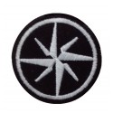 Patch emblema bordado 5X5 ROSA DOS VENTOS