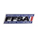 Patch emblema bordado 13x4 FFSA FEDERATION FRANÇAISE SPORT AUTOMOBILE