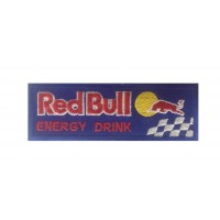 1000 Embroidered patch 12x4 RED BULL ENERGY DRINK