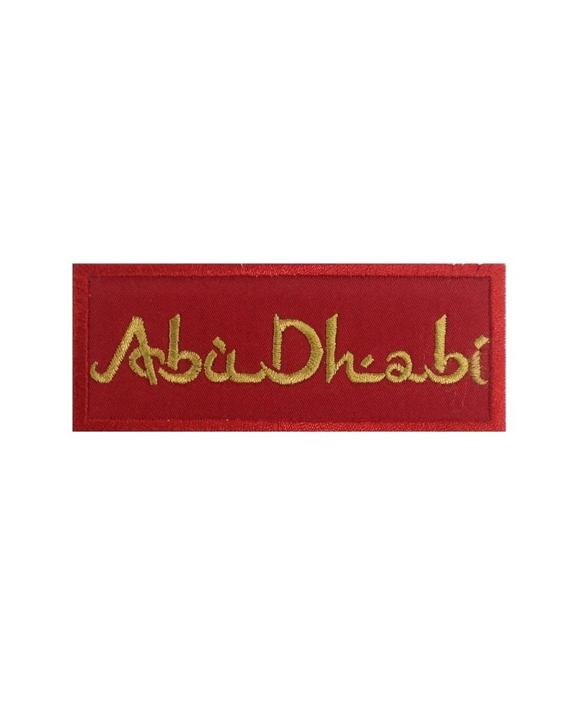 1017 Patch emblema bordado 10x4 Abu Dhabi