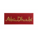 1017 Patch emblema bordado 10x4 Abu Dhabi