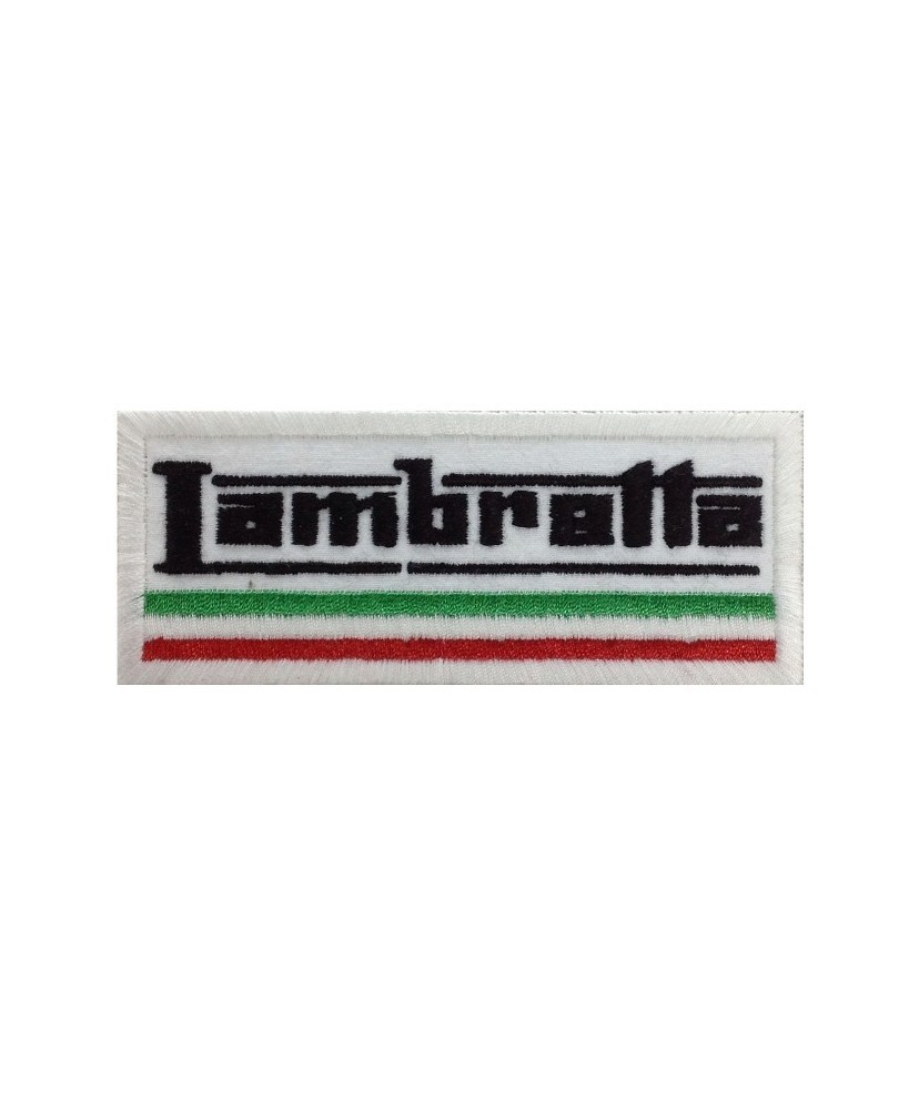 0852 Parche emblema bordado 10x4 LAMBRETTA ITALIA