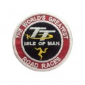 1020 Embroidered patch 7x7 TT ISLE OF MAN THE WORLD'S GREATEST ROAD RACES