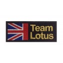 0679 Embroidered patch 10x4 TEAM LOTUS UNION JACK UK
